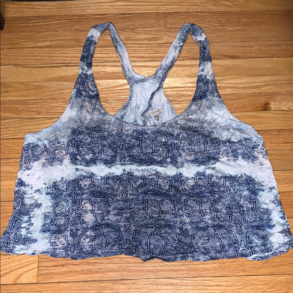 Blue Patterned Tank Top - Picture 1 of 5